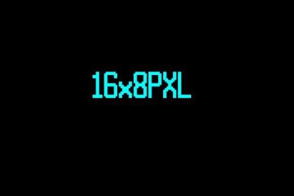 16x8PXL: The Futuristic Display Font for Digital Brands