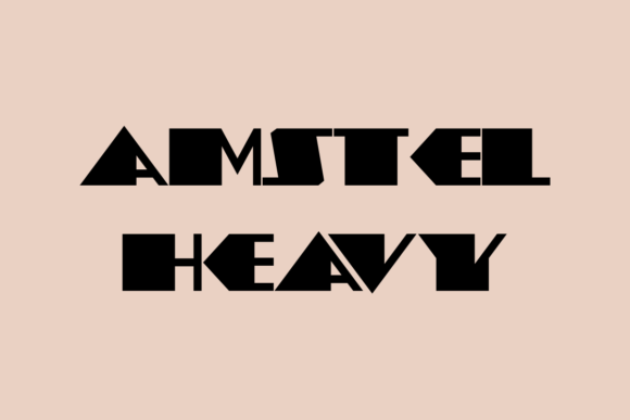 Amstel Heavy: A Bold Typeface for Impactful Web Design