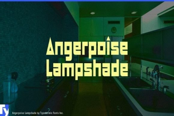 Angerpoise Lampshade Font for Branding Projects