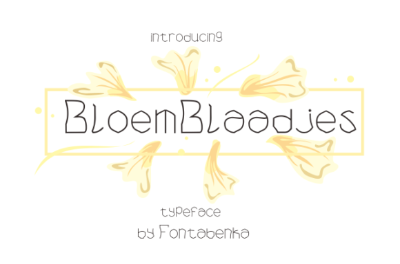 Bloem Blaadjes: A Display Typeface for Vibrant Campaign Visuals