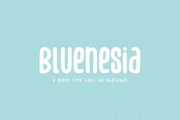 Bluenesia Font for Web Design Projects