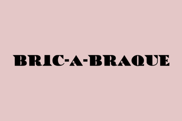 Bric-a-Braque: A Bold Typeface for Modern Editorial Design