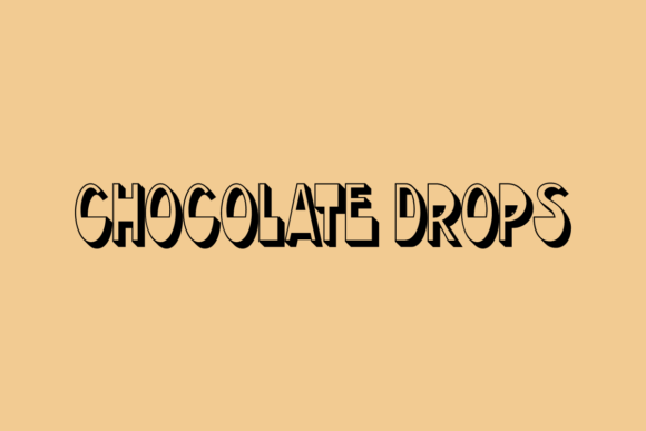 Chocolate Drops: The 3D Display Typeface for Handmade Shop Branding
