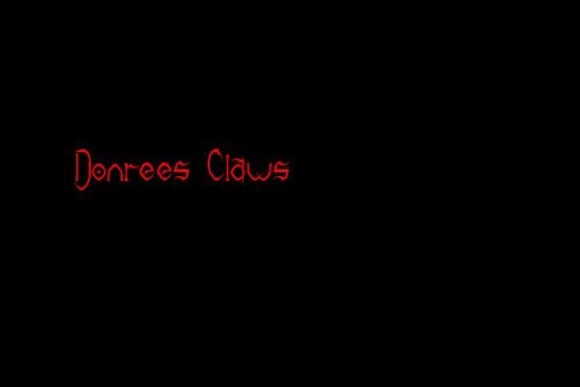 Donrees Claws: The Spooky Display Font for Bold Branding