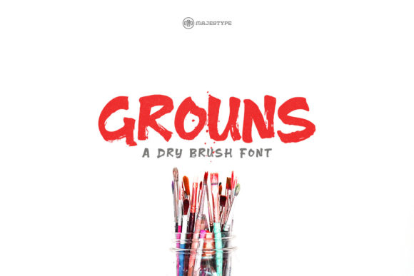 Grouns: The Bold Display Font for Handmade Product Labels