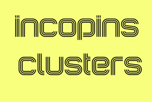 Incopins Clusters: The Display Typeface for High-Impact Campaigns