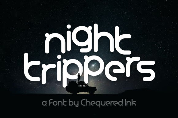 Night Trippers: A Whimsical Display Typeface for Editorial Design