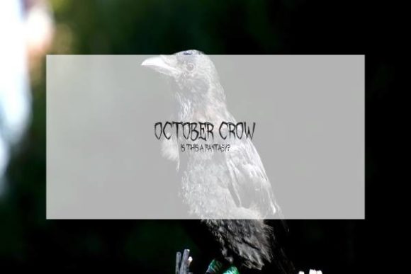 October Crow: The Spooky Display Typeface for Handmade Creators