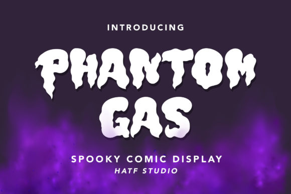 Phantom Gas: A Spooky Display Font for Editorial Projects