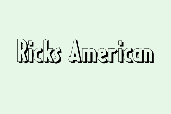 Ricks American: The Bold Display Typeface for Handmade Brands