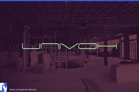 Univox: A Modern Techno Font for Bold Branding